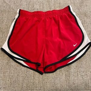 Nike DRI-FIT Women's Red Pull On Running Shorts, Medium